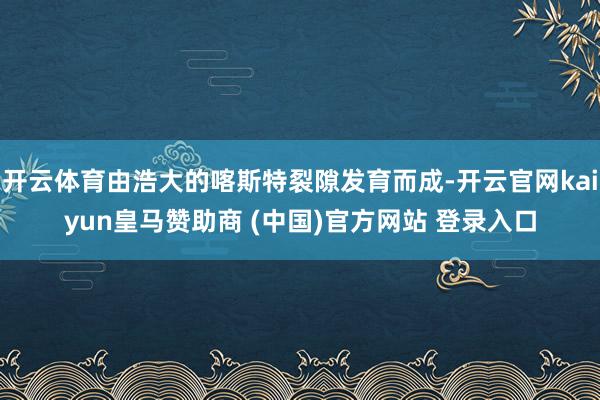 开云体育由浩大的喀斯特裂隙发育而成-开云官网kaiyun皇马赞助商 (中国)官方网站 登录入口